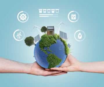Two hands holding a Globe representing Energy Efficiency