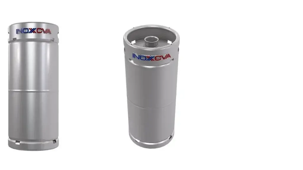  2 INOXCVA's ⅙ Barrel Keg in display
