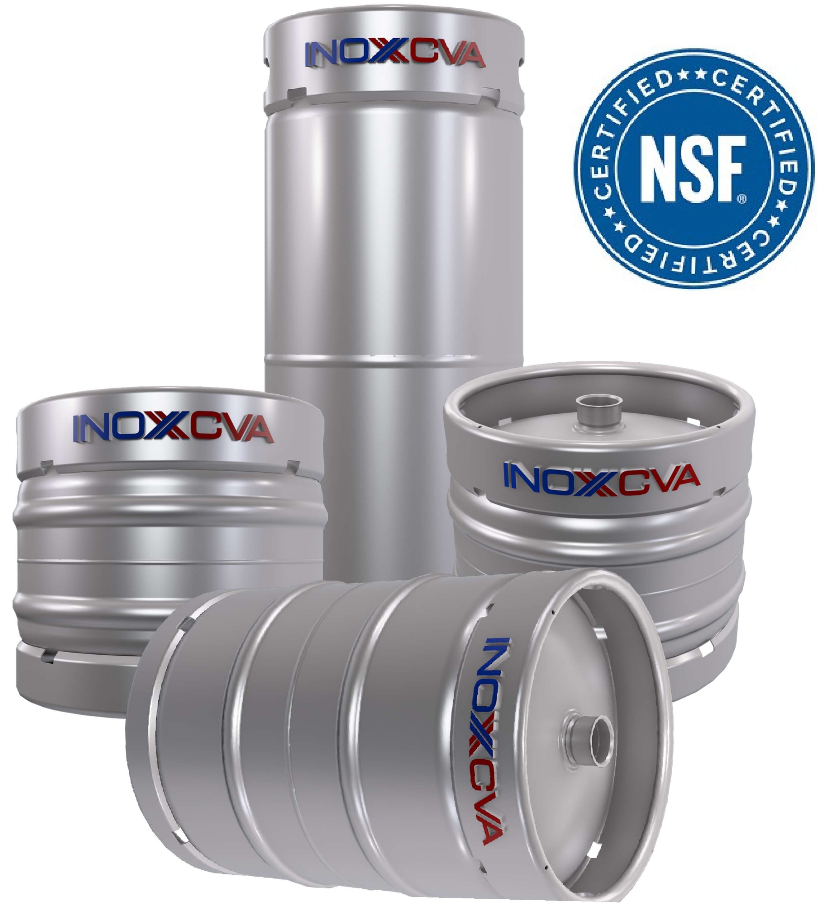 Different sizes of INOXCVA's Keg in display